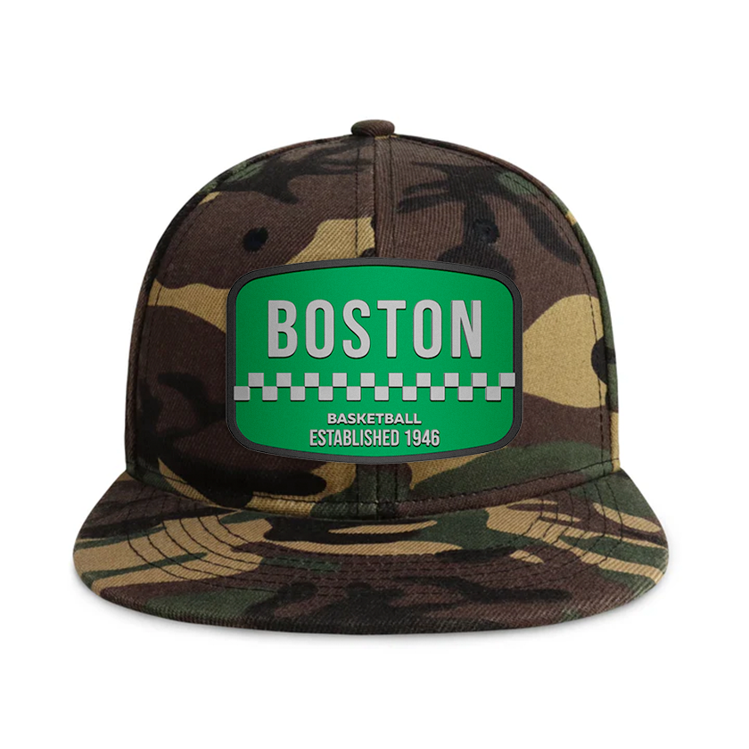 Boston Basketball - Wood Camo - Snapback City Caps