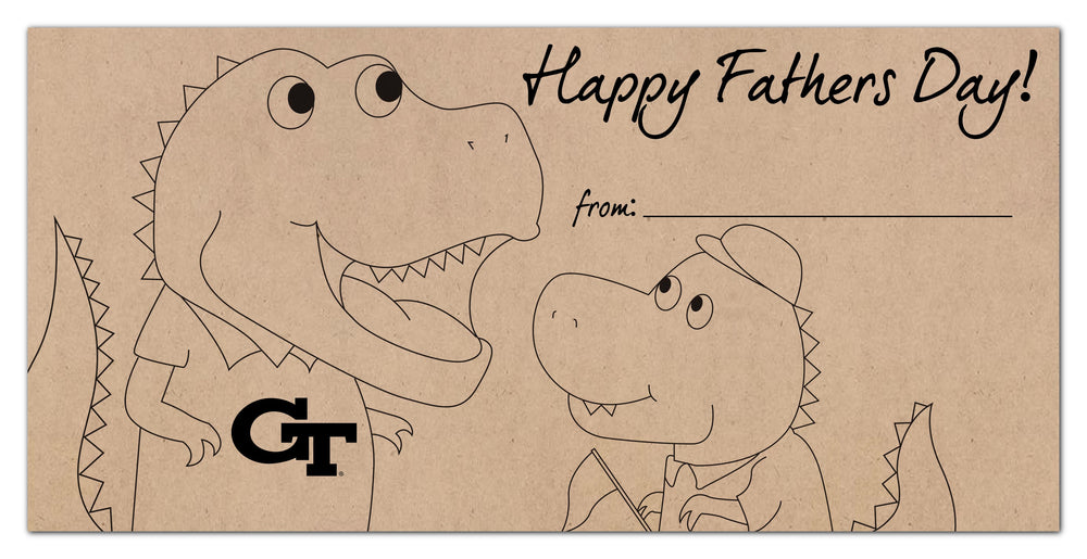 Wholesale C1081-Father's Day Color-In 6x12 / C1081-Georgia Tech