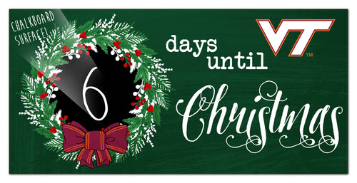 Wholesale C1050-Chalk Christmas Countdown 6x12 / C1050-Virginia Tech