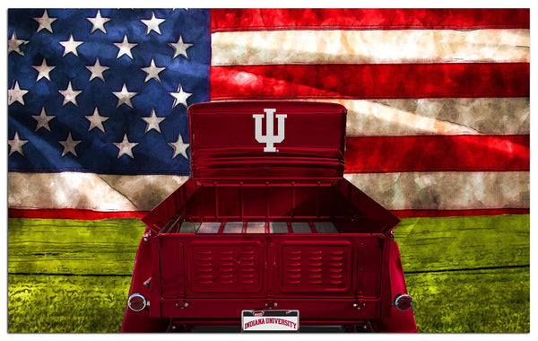 Wholesale C2072-Patriotic Retro Truck 11x19 / C2072-Indiana