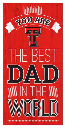 Wholesale C1079-Best Dad in the world 6x12 / C1079-Texas Tech