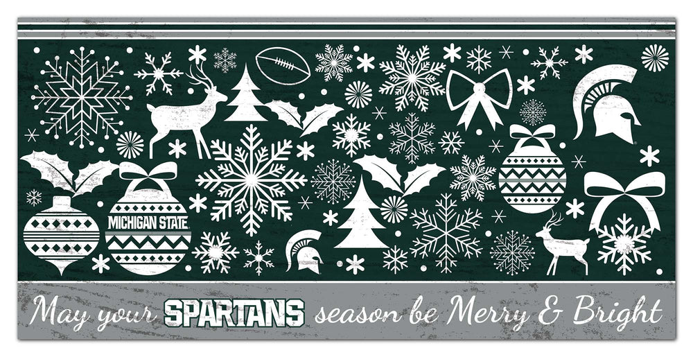 Wholesale C1052-Season Merry Bright 6x12 / C1052-Michigan State