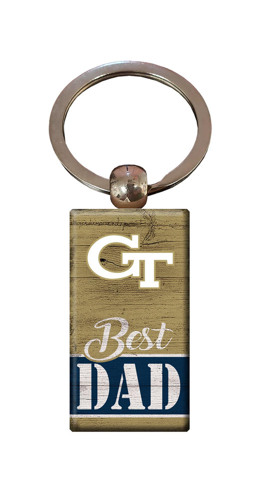 Wholesale C2051-Best Dad Keychain / C2051-Georgia Tech