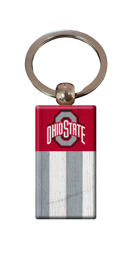 Wholesale C2055-Rectangle Flag Keychain / C2055-Ohio State