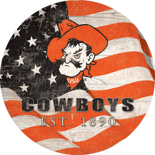 Wholesale C1058-Team Color Flag 12in / C1058-Oklahoma State