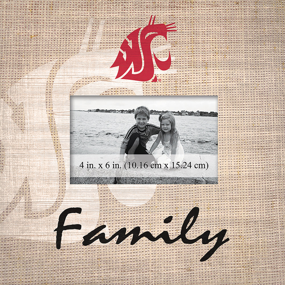 Wholesale C0943-Family Burlap Frame / C0943-Washington State