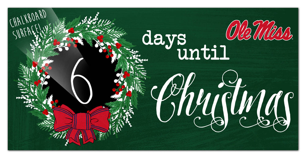 Wholesale C1050-Chalk Christmas Countdown 6x12 / C1050-Ole Miss