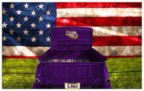 Wholesale C2072-Patriotic Retro Truck 11x19 / C2072-LSU