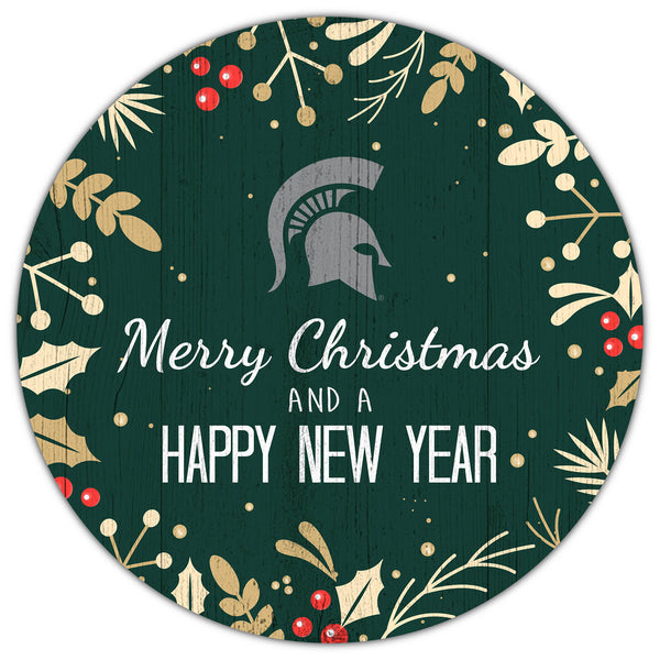 Wholesale C1049-Merry Christmas 12in Circle / C1049-Michigan State