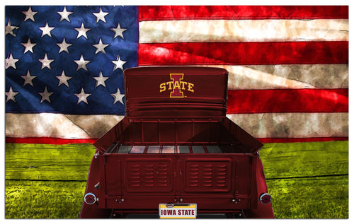 Wholesale C2072-Patriotic Retro Truck 11x19 / C2072-Iowa State
