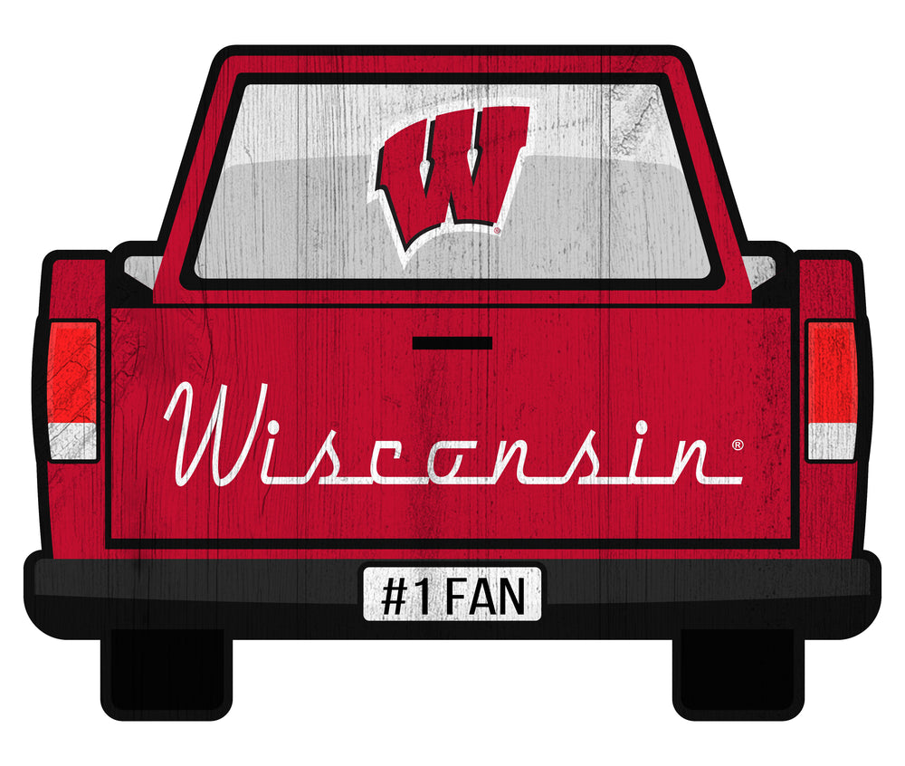 Wholesale C2014-Slogan Truck Back 12in Sign / C2014-Wisconsin