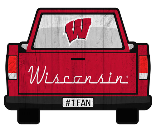 Wholesale C2014-Slogan Truck Back 12in Sign / C2014-Wisconsin