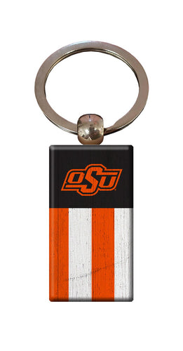 Wholesale C2055-Rectangle Flag Keychain / C2055-Oklahoma State