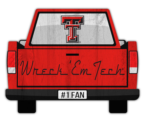 Wholesale C2014-Slogan Truck Back 12in Sign / C2014-Texas Tech