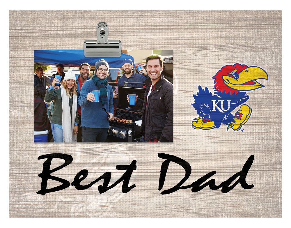 Wholesale C1090-Best Dad Burlap Clip Frame / C1090-Kansas