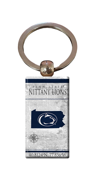 Wholesale C2052-Coordinates Keychain / C2052-Penn State