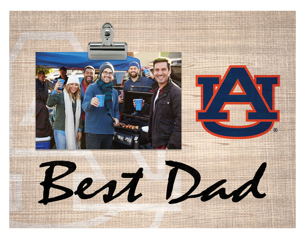 Wholesale C1090-Best Dad Burlap Clip Frame / C1090-Auburn