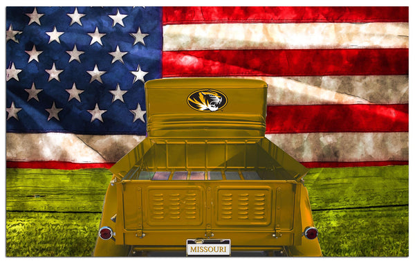 Wholesale C2072-Patriotic Retro Truck 11x19 / C2072-Missouri