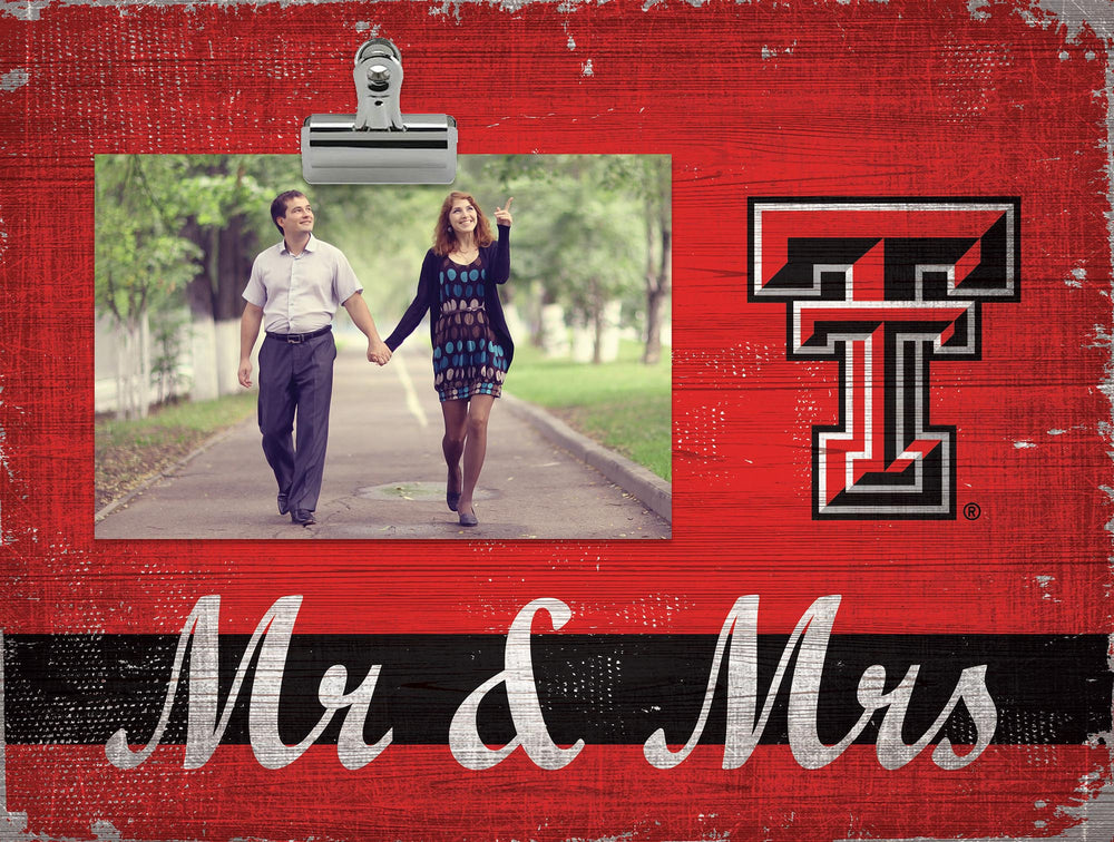 Wholesale C2034-Mr & Mrs Clip Frame / C2034-Texas Tech