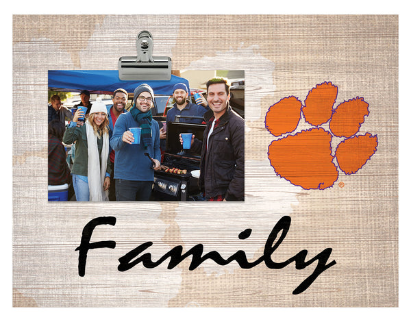 Wholesale C1086-Family Burlap Clip Frame / C1086-Clemson