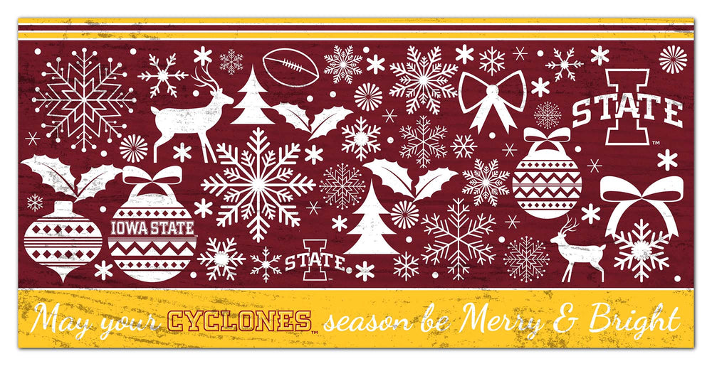 Wholesale C1052-Season Merry Bright 6x12 / C1052-Iowa State