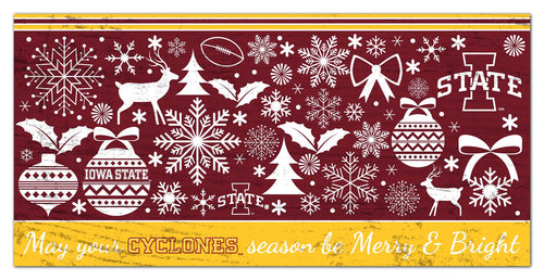 Wholesale C1052-Season Merry Bright 6x12 / C1052-Iowa State