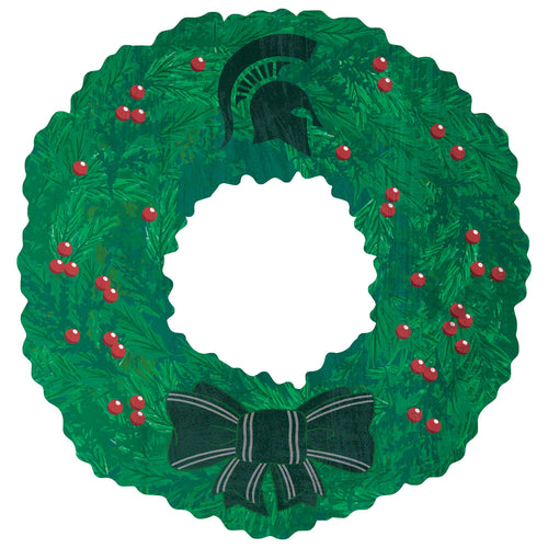 Wholesale C1048-Team Wreath / C1048-Michigan State