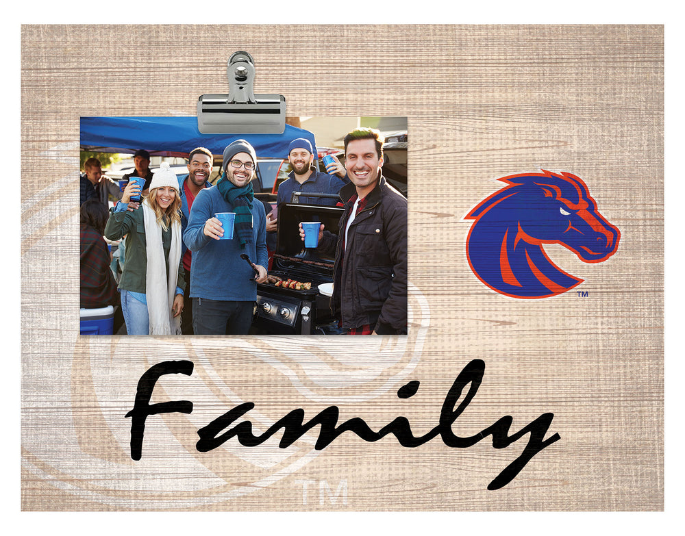 Wholesale C1086-Family Burlap Clip Frame / C1086-Boise State