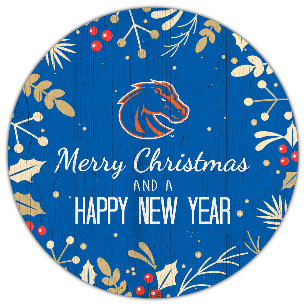 Wholesale C1049-Merry Christmas 12in Circle / C1049-Boise State