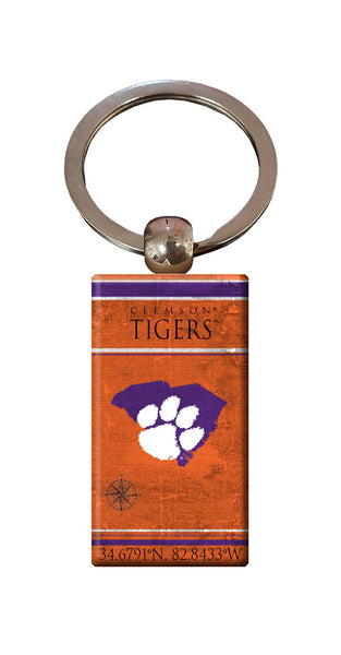 Wholesale C2052-Coordinates Keychain / C2052-Clemson