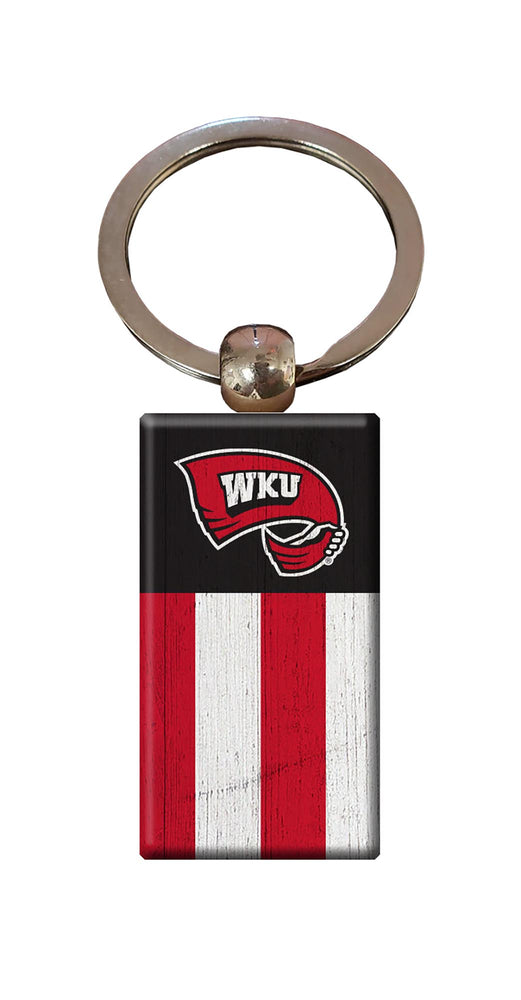 Wholesale C2055-Rectangle Flag Keychain / C2055-Western Kentucky