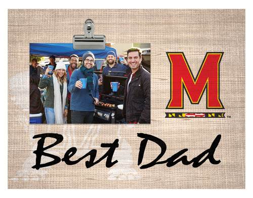 Wholesale C1090-Best Dad Burlap Clip Frame / C1090-Maryland