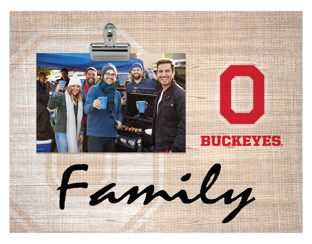 Wholesale C1086-Family Burlap Clip Frame / C1086-Ohio State