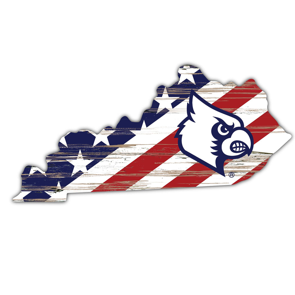 Wholesale C2043-American Flag State Cutout 12in / C2043-Louisville