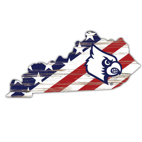 Wholesale C2043-American Flag State Cutout 12in / C2043-Louisville