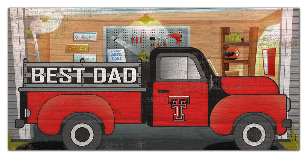 Wholesale C1078-Best Dad Truck 6x12 / C1078-Texas Tech