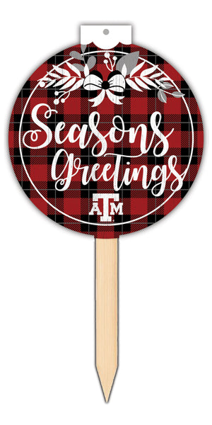 Wholesale C2084-Seasons Greeting Stake 12in / C2084-Texas A&M