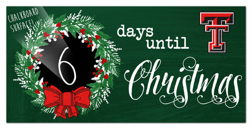 Wholesale C1050-Chalk Christmas Countdown 6x12 / C1050-Texas Tech