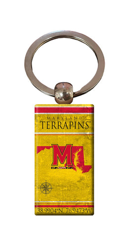 Wholesale C2052-Coordinates Keychain / C2052-Maryland