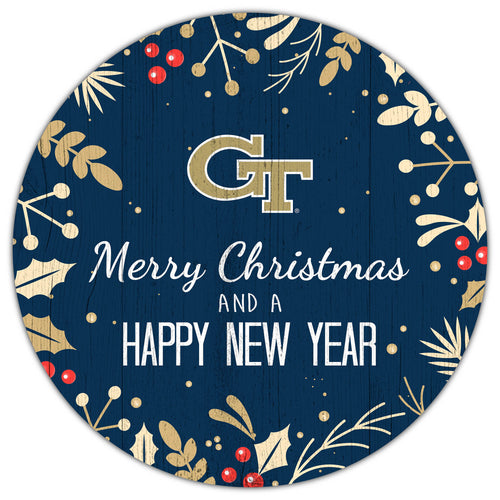 Wholesale C1049-Merry Christmas 12in Circle / C1049-Georgia Tech