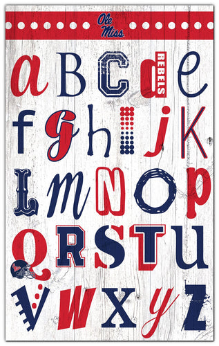 Wholesale C2020-Alphabet 11x19 / C2020-Ole Miss