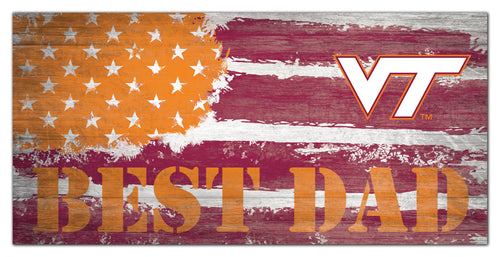 Wholesale C1091-Best Dad Flag 6x12 / C1091-Virginia Tech