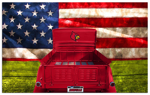 Wholesale C2072-Patriotic Retro Truck 11x19 / C2072-Louisville