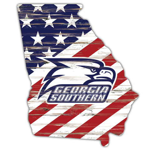 Wholesale C2043-American Flag State Cutout 12in / C2043-Georgia Southern