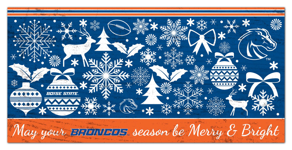 Wholesale C1052-Season Merry Bright 6x12 / C1052-Boise State