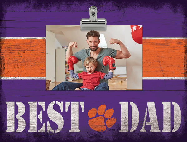 Wholesale C2016-Best Dad Clip Frame / C2016-Clemson