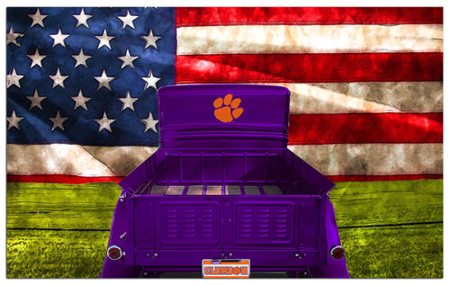 Wholesale C2072-Patriotic Retro Truck 11x19 / C2072-Clemson