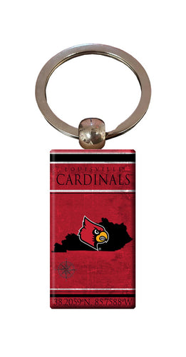 Wholesale C2052-Coordinates Keychain / C2052-Louisville