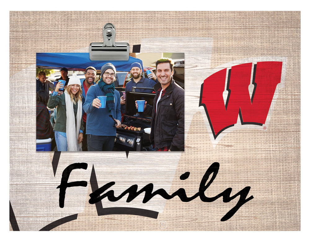 Wholesale C1086-Family Burlap Clip Frame / C1086-Wisconsin