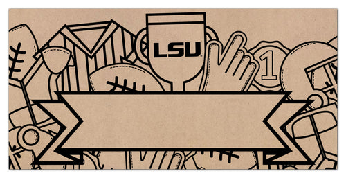 Wholesale C1082-Name Banner Color-In 6x12 / C1082-LSU